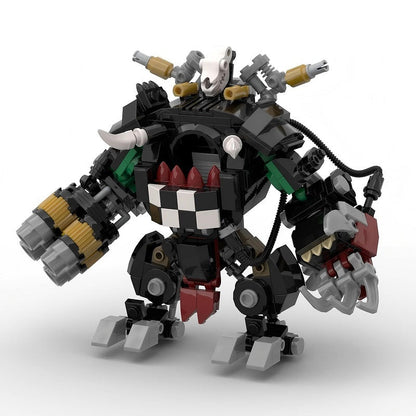 Grimdark Sci-Fi Orc Warlord Mecha MOC Building Kit | Sci-Fi Warrior Robot - 2