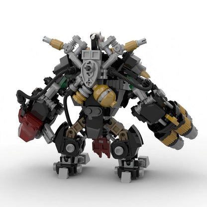 Grimdark Sci-Fi Orc Warlord Mecha MOC Building Kit | Sci-Fi Warrior Robot - 3