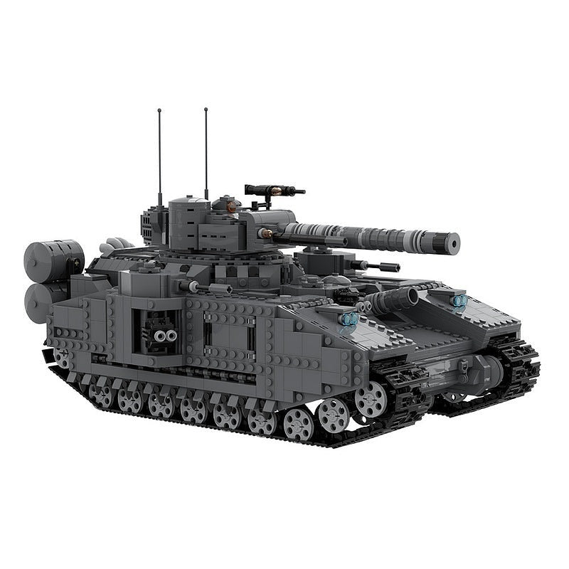 Grimdark Sci-Fi Super Heavy Tank MOC Building Kit - 2