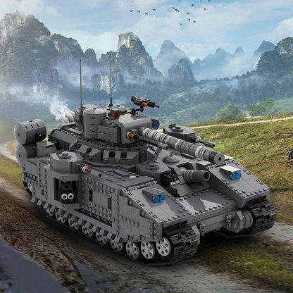 Grimdark Sci-Fi Super Heavy Tank MOC Building Kit - 4