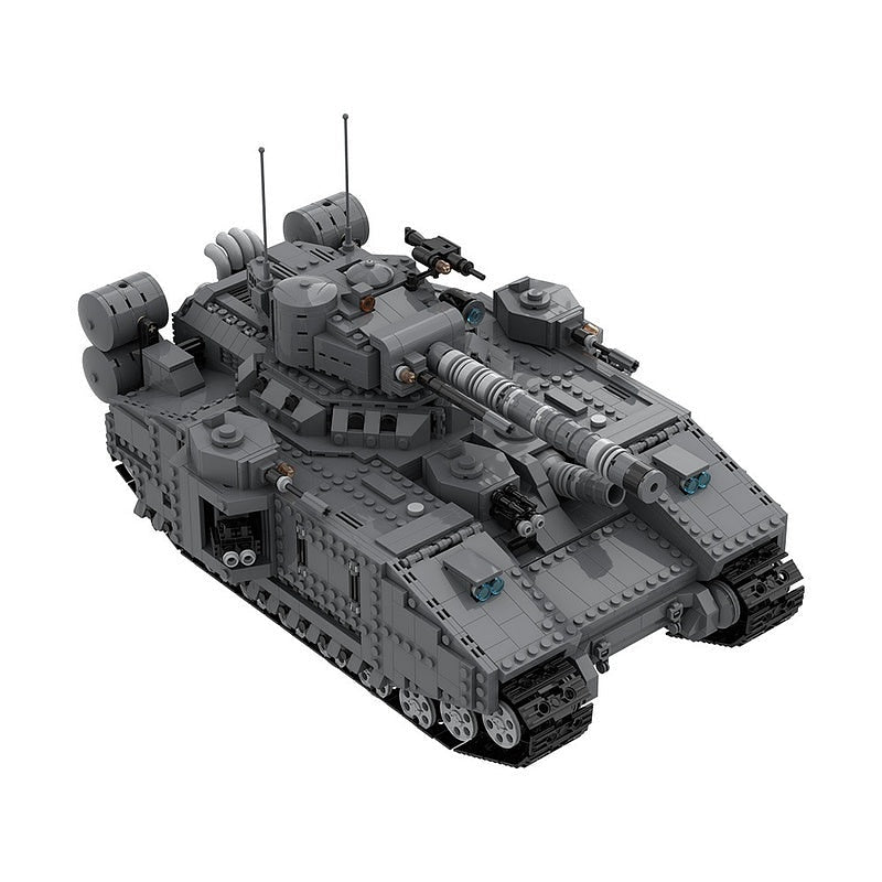 Grimdark Sci-Fi Super Heavy Tank MOC Building Kit - 5
