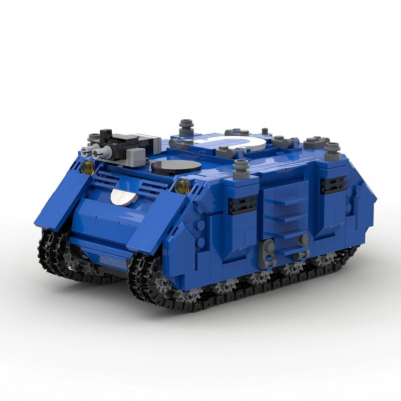 Grimdark Sci-Fi Tracked APC Building Kit | Compatible MOC - 2