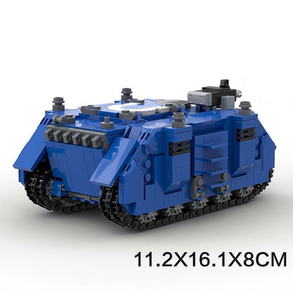 Grimdark Sci-Fi Tracked APC Building Kit | Compatible MOC - 4