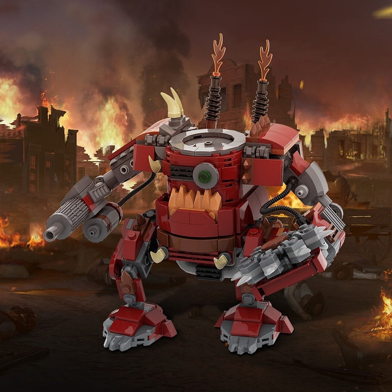 Grimdark Scrap Mech Walker MOC Building Kit | Heavy Robot Model - 4