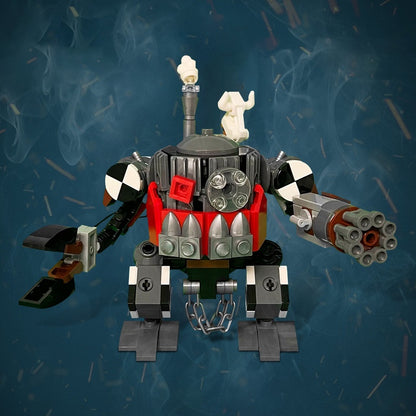 Grimdark Space Orc Mecha Combat Robot Building Kit | LEGO-Compatible MOC - 1