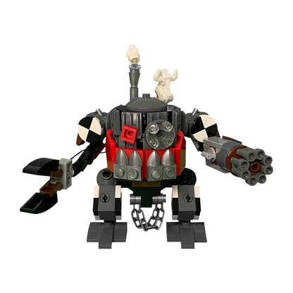 Grimdark Space Orc Mecha Combat Robot Building Kit | LEGO-Compatible MOC - 3