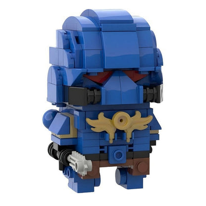 Grimdark Space Warrior MOC Cube Character Building Kit | Sci-Fi Armor Model - 2