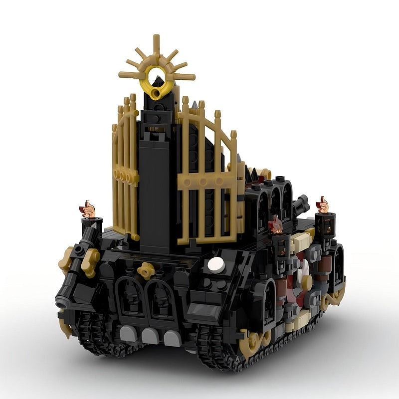Grimdark Tank Artillery Missile Vehicle MOC Building Kit - 4