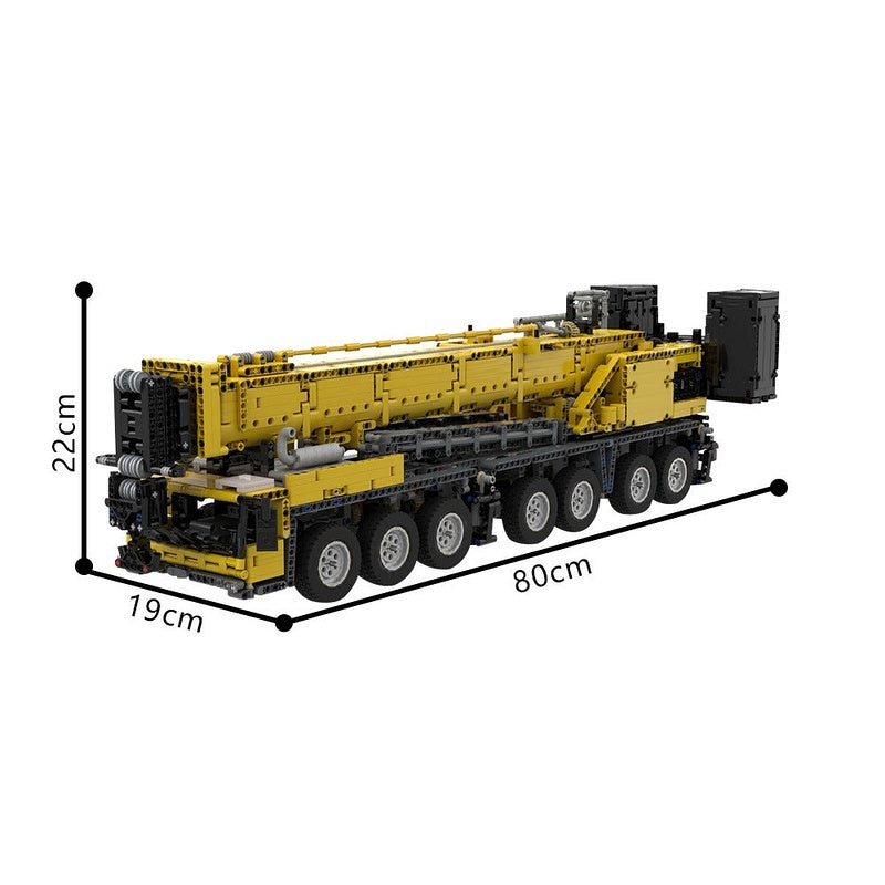 Grove GMK7550 MOC Building Kit | Heavy Duty Mobile Crane Vehicle Model - 4