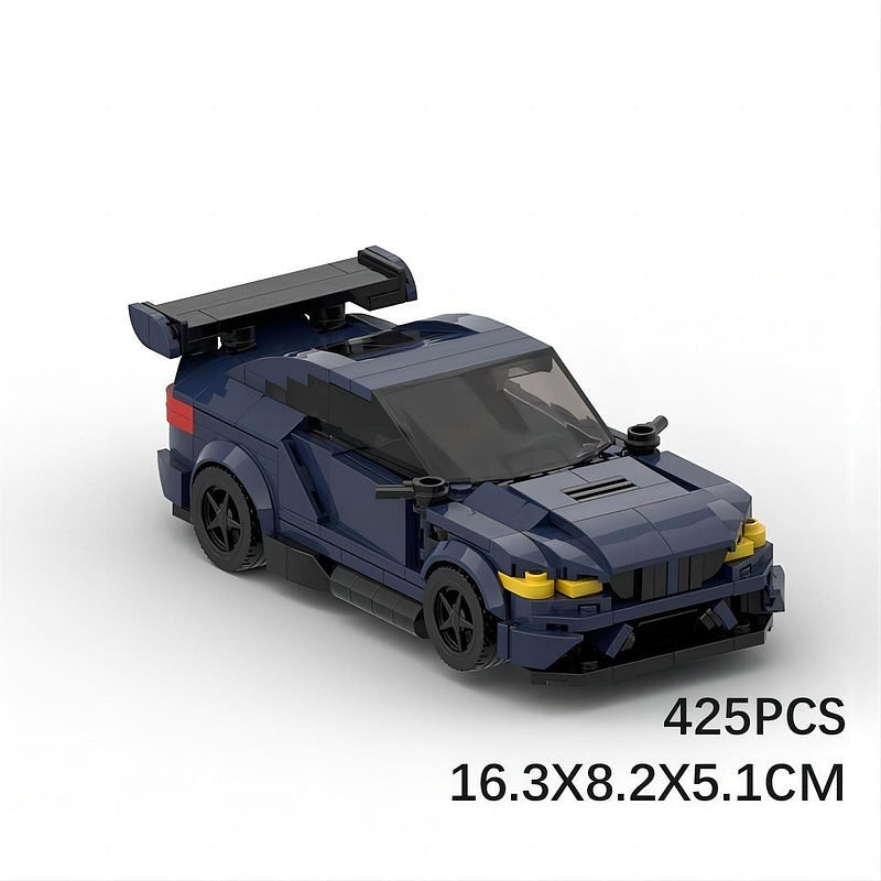 GTS Style Track Racing Sports Car MOC Building Kit | Vehicle Model - 6