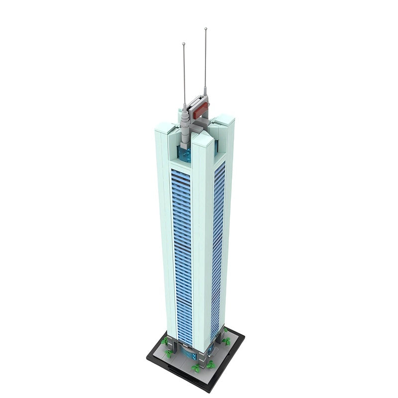 Guangzhou CITIC Plaza Building Kit | 1:800 LEGO-Compatible MOC - 3