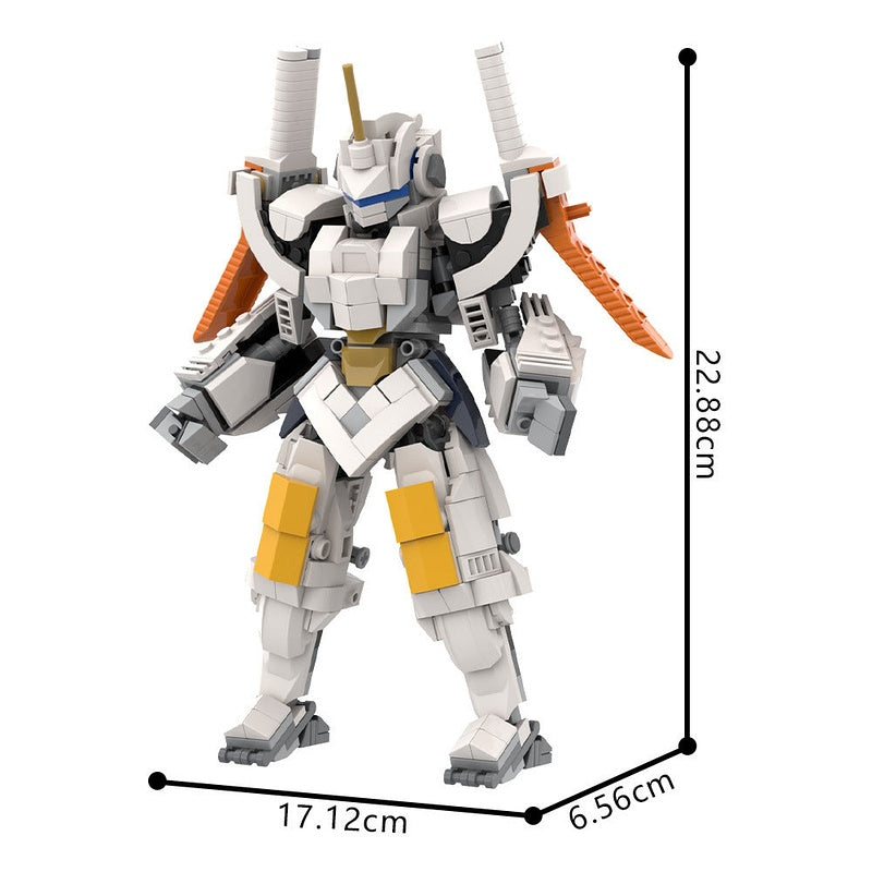 Guardian Robot Warrior MOC Building Kit | Futuristic Mecha Figure Model - 4