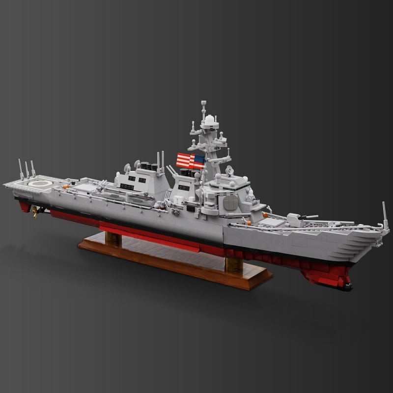 Guided Missile Destroyer MOC Building Kit | Modern Warship Model - 2