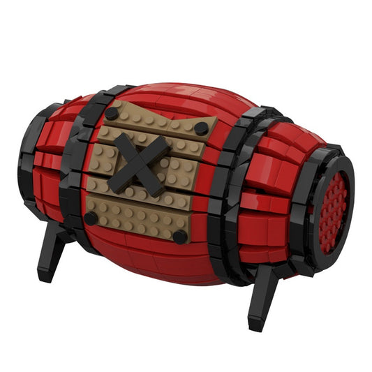 Gunpowder Barrel MOC Building Kit | Pirate Fortress Accessory Model - 1
