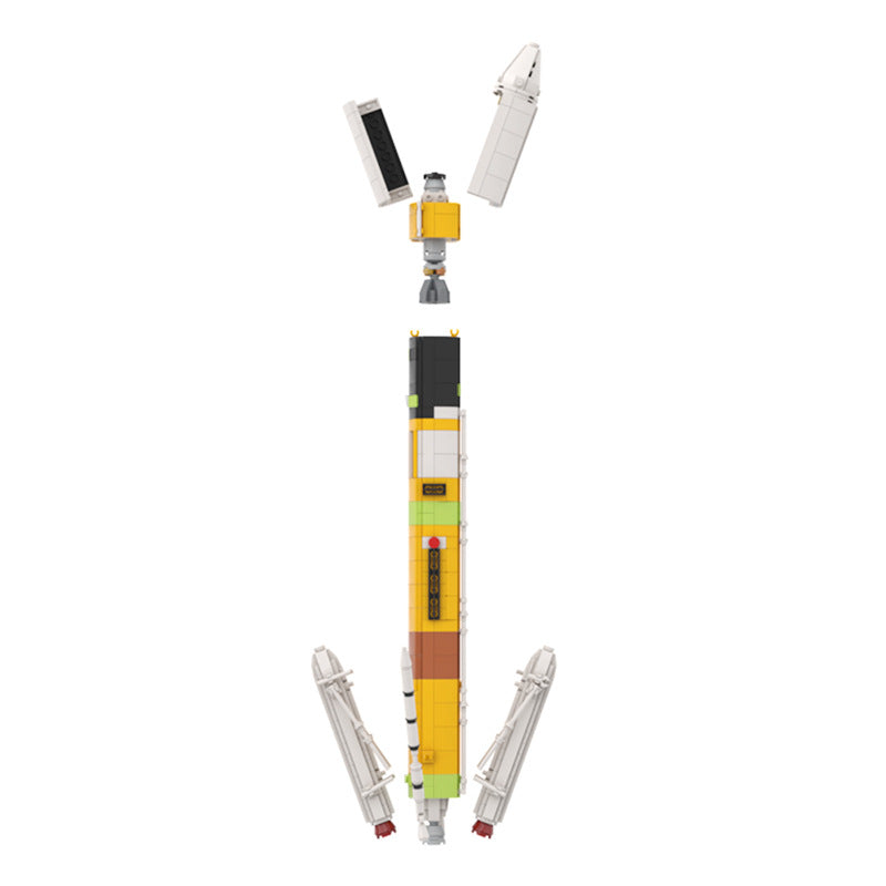 H-IIA Super Rocket Collection 1:110 Scale Building Kit | LEGO-Compatible MOC - 2