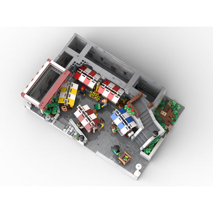 Half-Timbered Farmers Market MOC Building Kit - 3