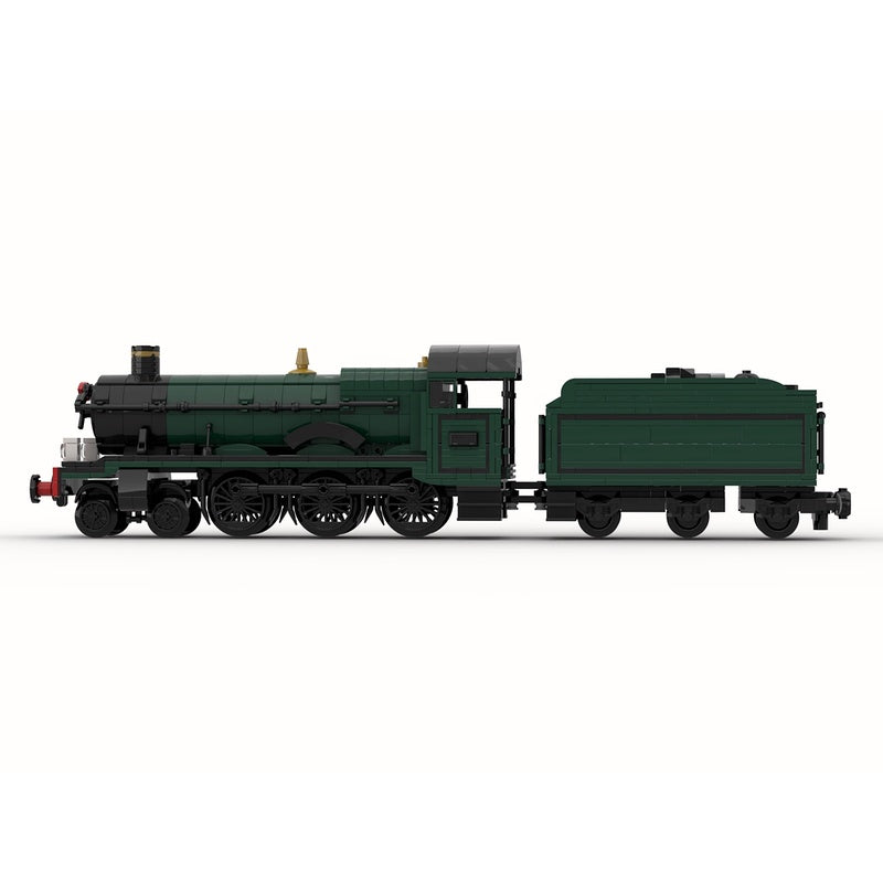 Hall Class Kinlet Hall 8-Wide Steam Locomotive MOC Building Kit - 4