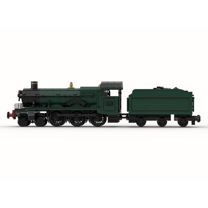 Hall Class Kinlet Hall 8-Wide Steam Locomotive MOC Building Kit - 4
