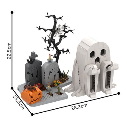 Halloween Ghost MOC Building Kit | Funny Character Display Sculpture - 4
