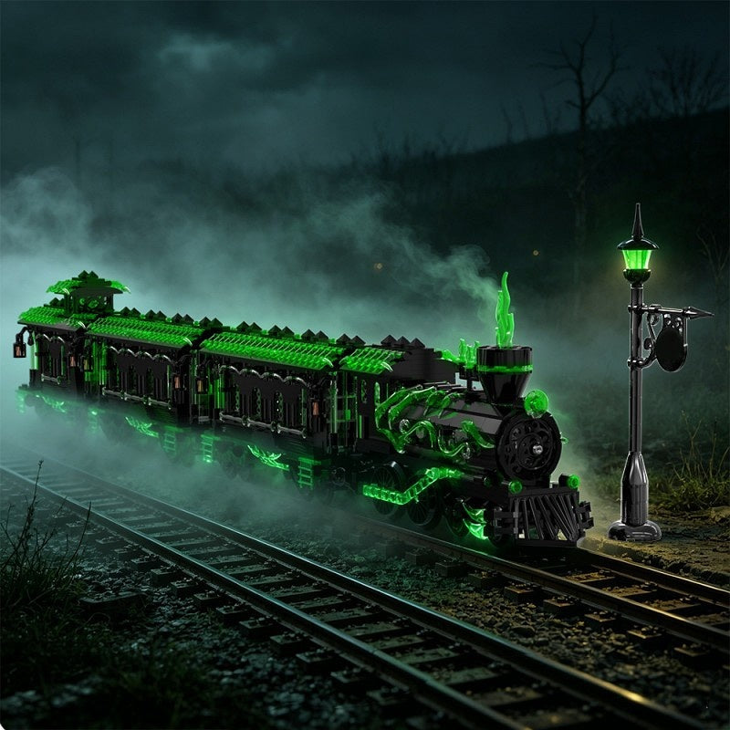 Halloween Ghost Train MOC Building Kit | Haunted Fantasy Locomotive - 1
