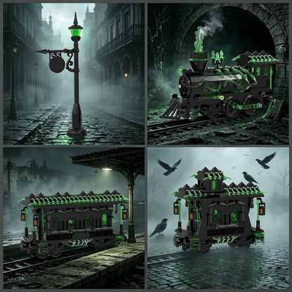 Halloween Ghost Train MOC Building Kit | Haunted Fantasy Locomotive - 2