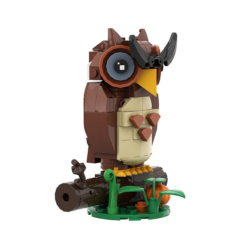 Halloween Owl MOC Brick-Style Display Building Kit - 2