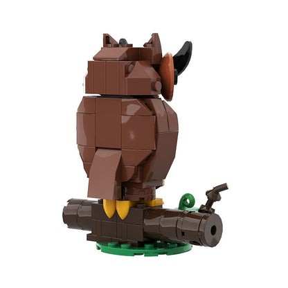 Halloween Owl MOC Brick-Style Display Building Kit - 4