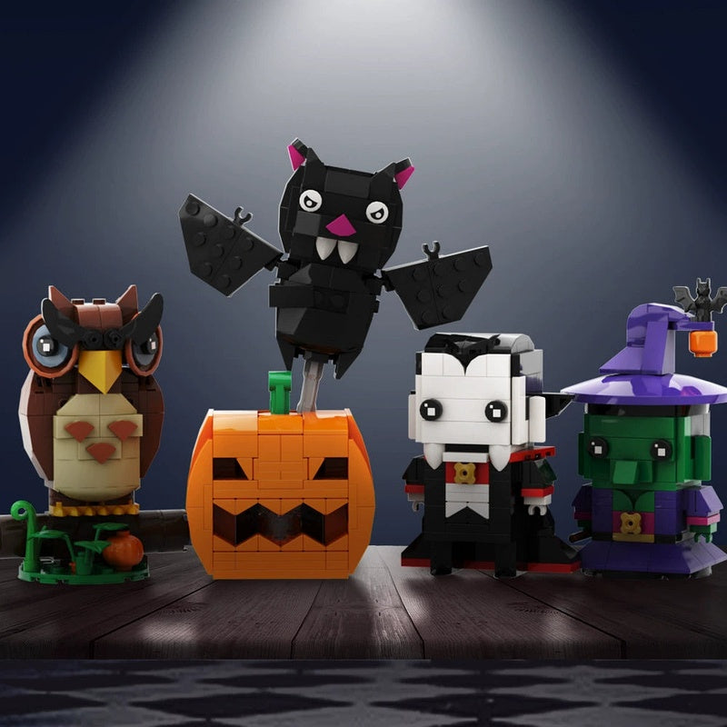 Halloween Owl MOC Brick-Style Display Building Kit - 5