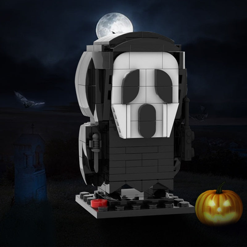 Halloween Screaming Mask Cube Character MOC Building Kit - 2