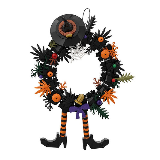 Halloween Wreath MOC Building Kit | Spooky Seasonal Display Decor - 1
