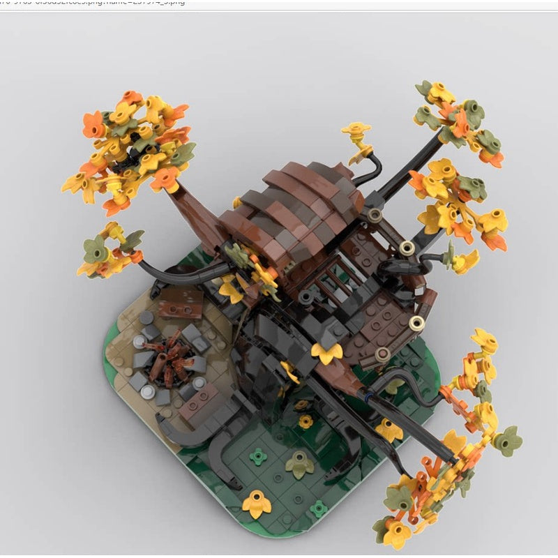 Hallows' Eve Forest Bandit Treehouse MOC Building Kit - 2
