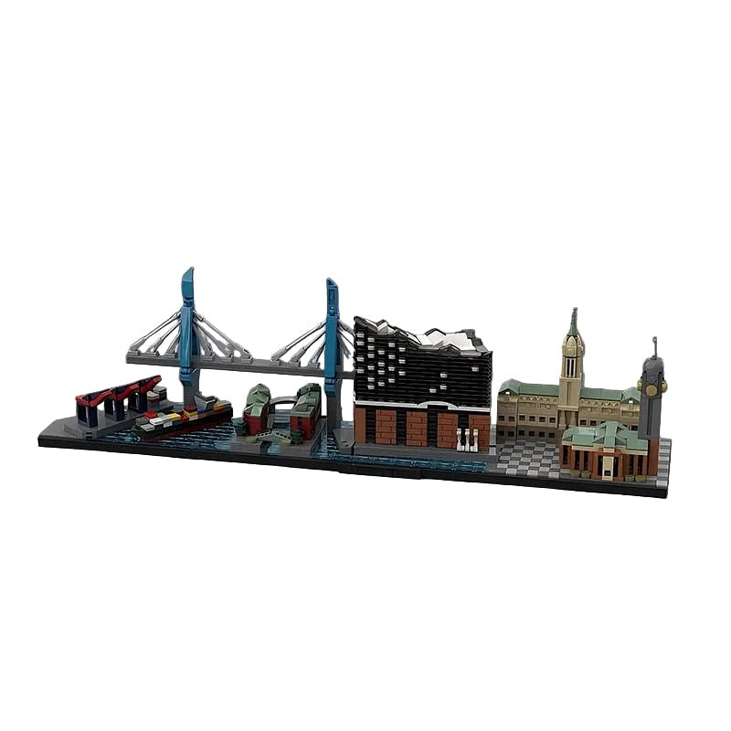 Hamburg Germany Skyline MOC Architecture Building Kit - 1