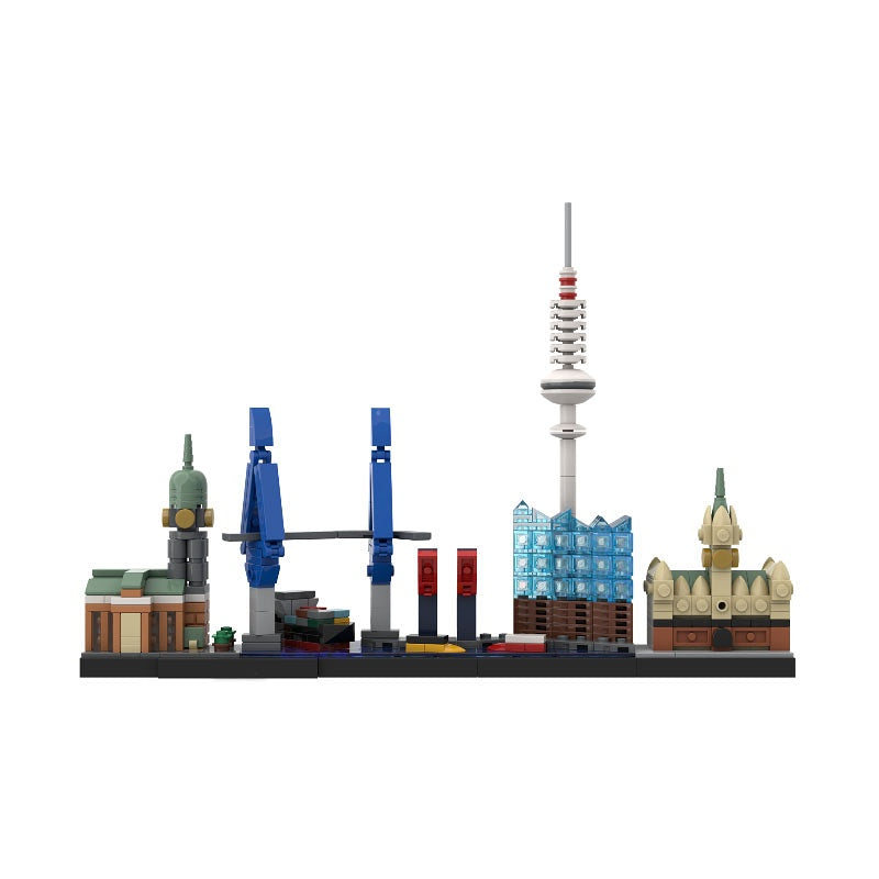 Hamburg Germany Skyline MOC Architecture Building Kit - 2