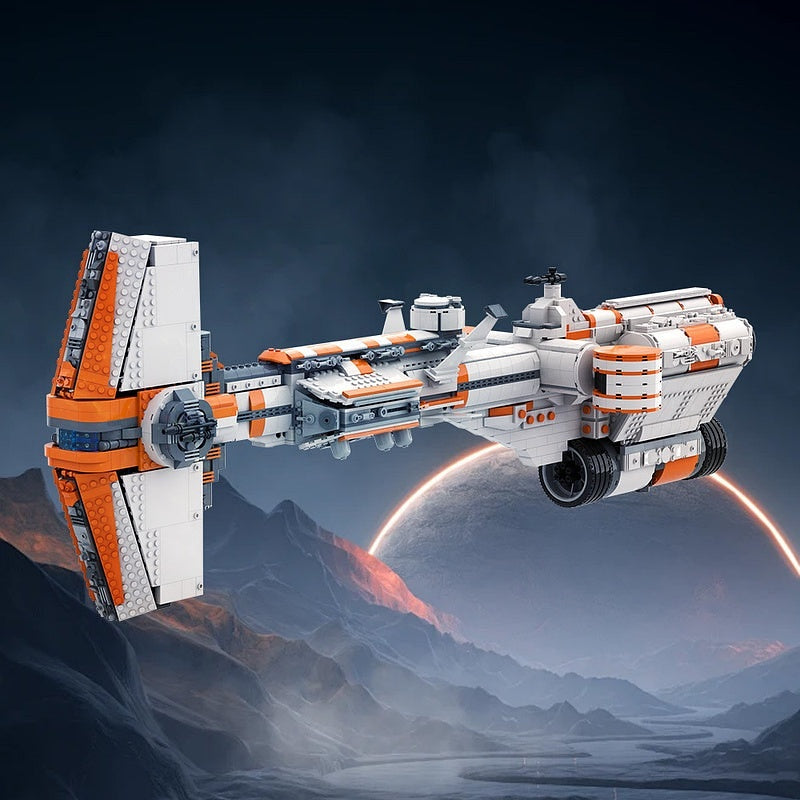 Hammerhead Space Corvette MOC Capital Ship Building Kit - 11
