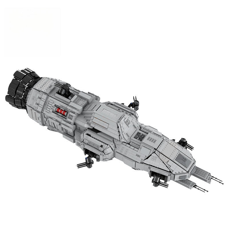 Hard Sci-Fi Corvette Deep Space Martian Gunship Building Kit | Compatible MOC - 1