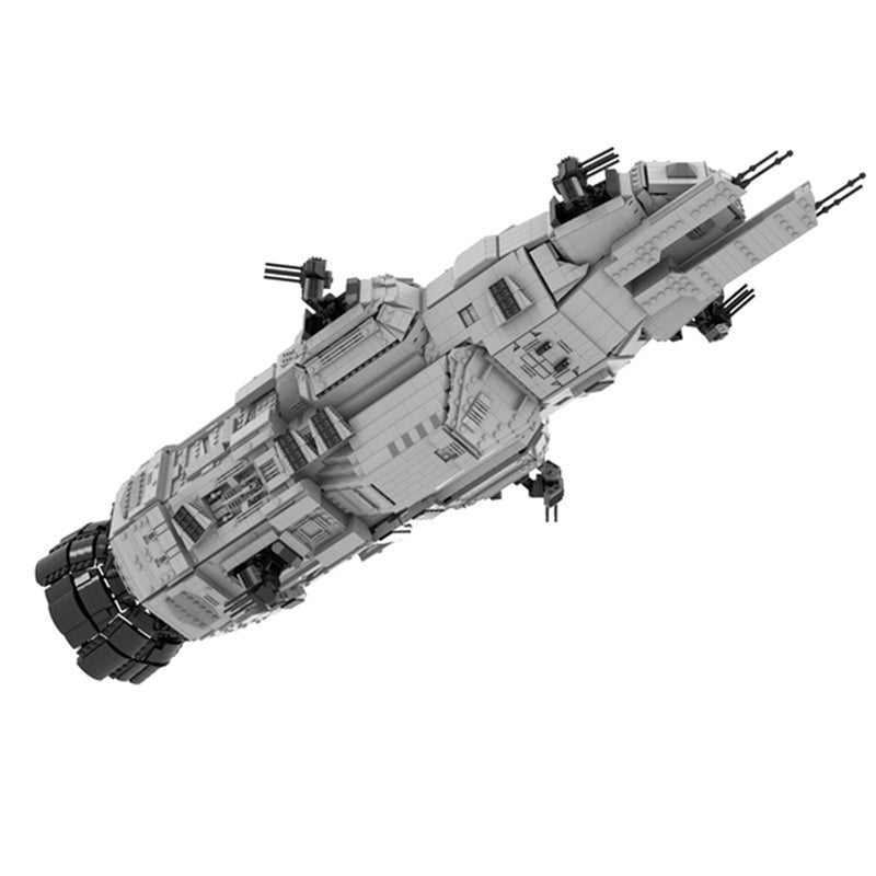 Hard Sci-Fi Corvette Deep Space Martian Gunship Building Kit | Compatible MOC - 2