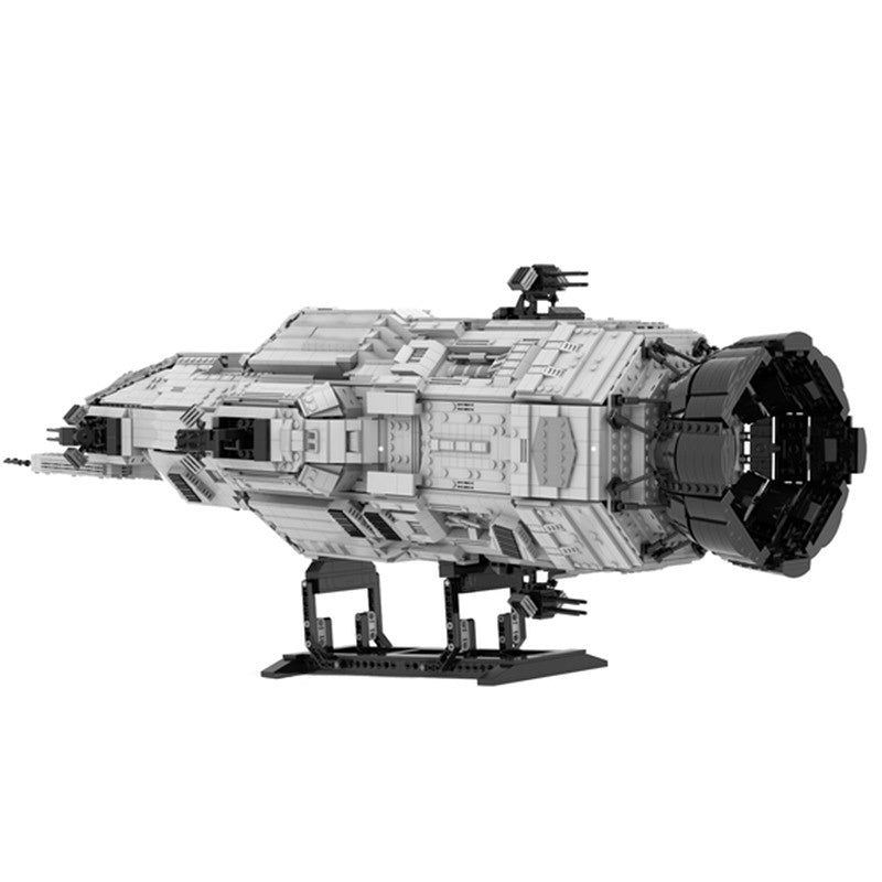 Hard Sci-Fi Corvette Deep Space Martian Gunship Building Kit | Compatible MOC - 3