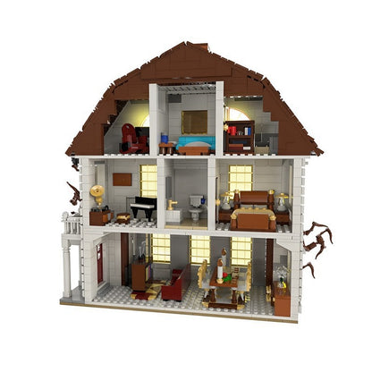 Haunted Apartment MOC Building Kit | Horror Architecture Model - 4