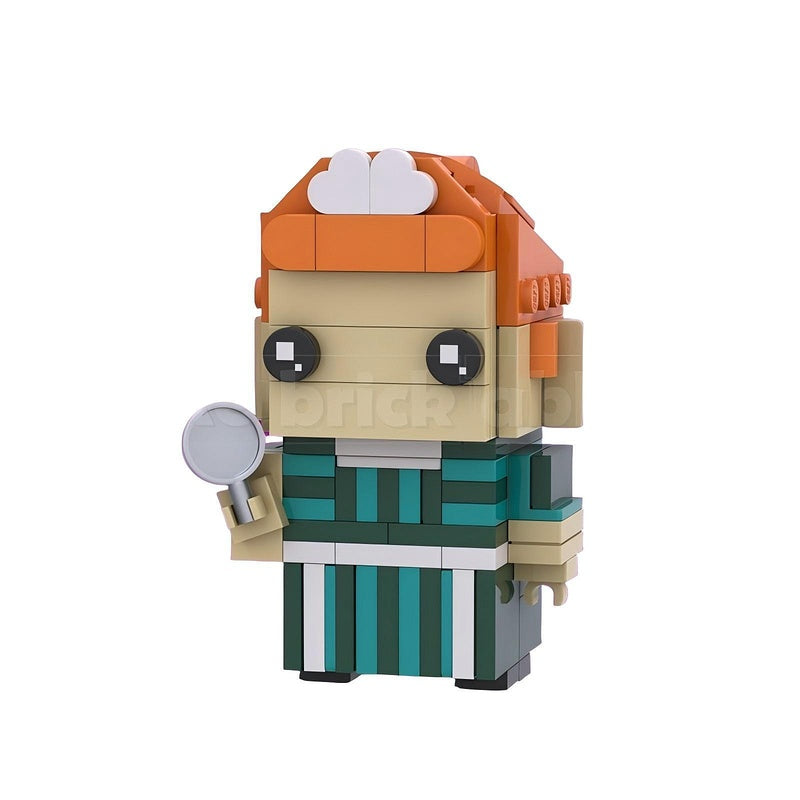 Haunted Manor Ghost Character BrickHeadz Building Kit | LEGO-Compatible MOC - 10