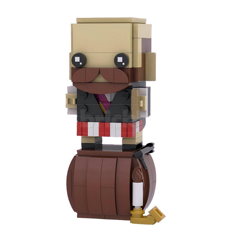 Haunted Manor Ghost Character BrickHeadz Building Kit | LEGO-Compatible MOC - 17