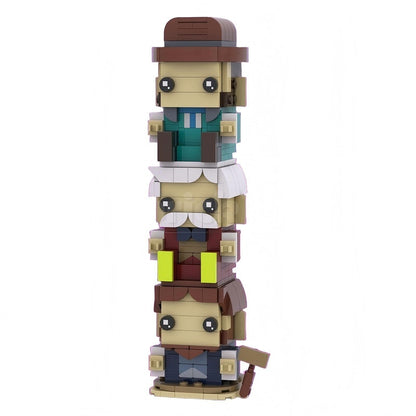 Haunted Manor Ghost Character BrickHeadz Building Kit | LEGO-Compatible MOC - 7