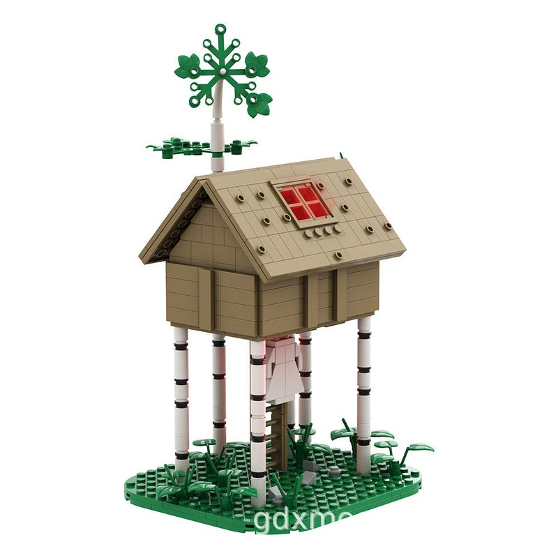 Haunted Tree House MOC Building Kit | Dark Woodland Architecture Model - 1