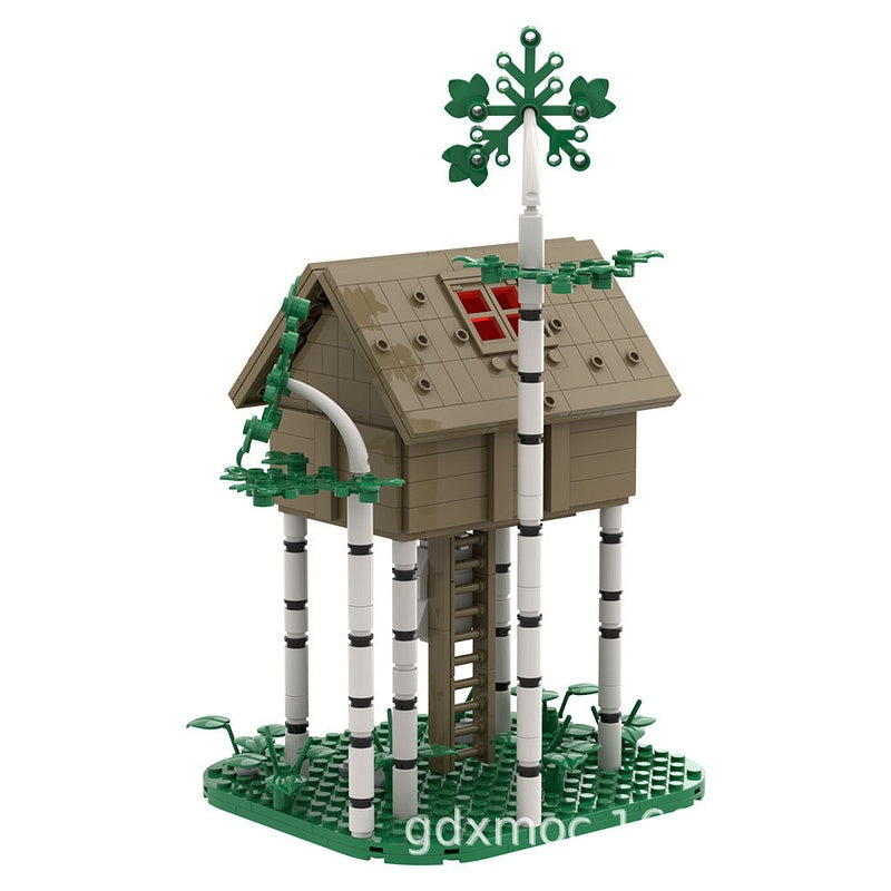 Haunted Tree House MOC Building Kit | Dark Woodland Architecture Model - 5