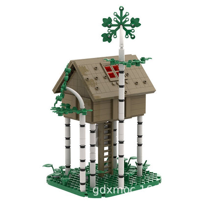 Haunted Tree House MOC Building Kit | Dark Woodland Architecture Model - 5