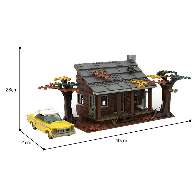 Haunted Woods Cabin MOC Building Kit | Dark Forest Architecture Model - 4