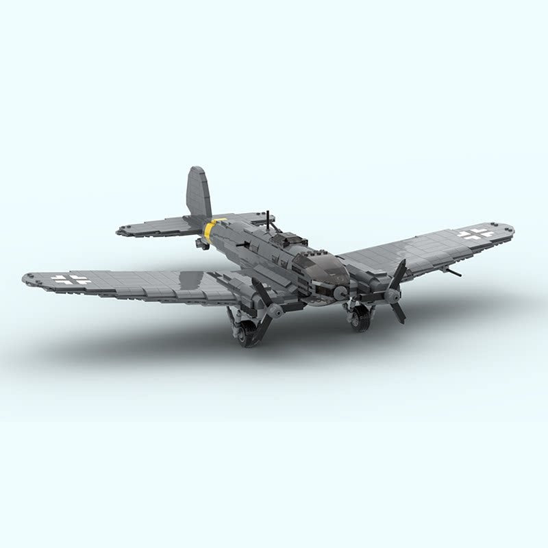 He-111 H-16 Bomber MOC Building Kit | 1:35 WWII Aircraft Model - 1