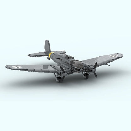 He-111 H-16 Bomber MOC Building Kit | 1:35 WWII Aircraft Model - 1