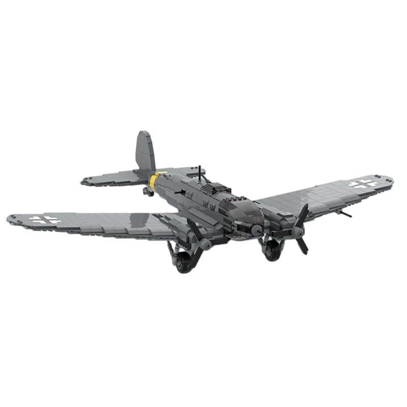 He-111 H-16 Bomber MOC Building Kit | 1:35 WWII Aircraft Model - 2