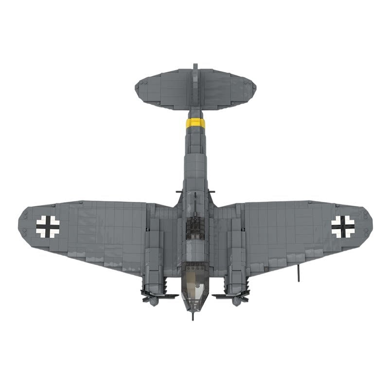 He-111 H-16 Bomber MOC Building Kit | 1:35 WWII Aircraft Model - 3
