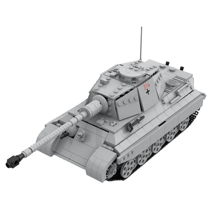 Heavy Armored Tank MOC Building Kit | 1:35 Scale Military Model Set - 1